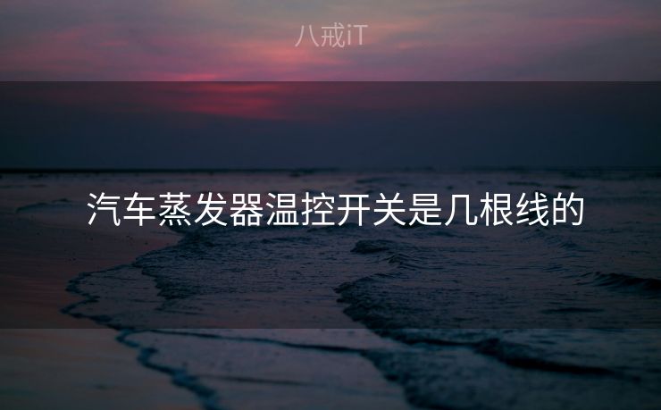  汽车蒸发器温控开关是几根线的