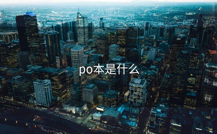 po本是什么 po本是什么