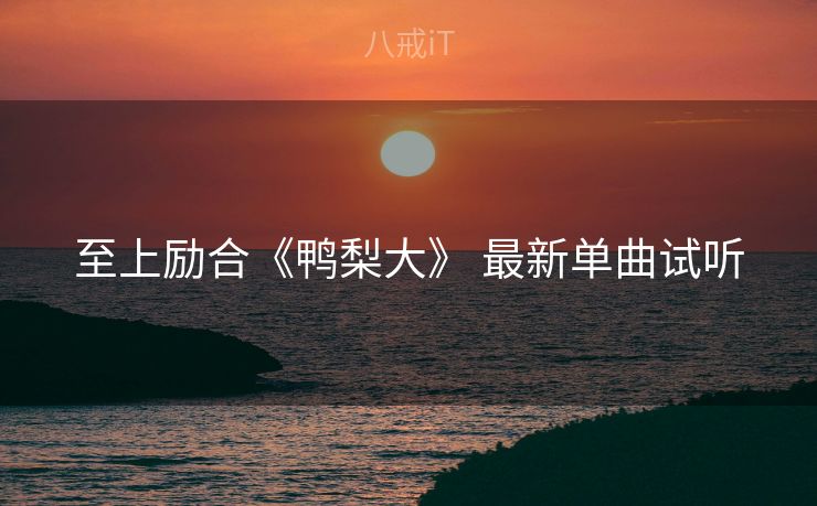 至上励合《鸭梨大》 最新单曲试听 至上励合《鸭梨大》 最新单曲试听