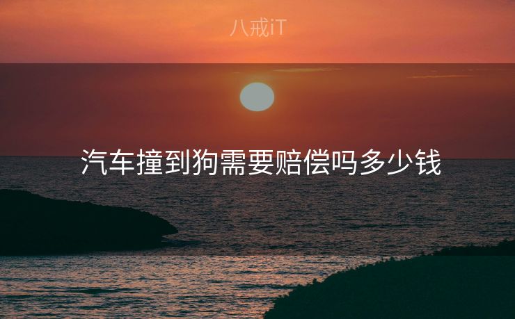  汽车撞到狗需要赔偿吗多少钱