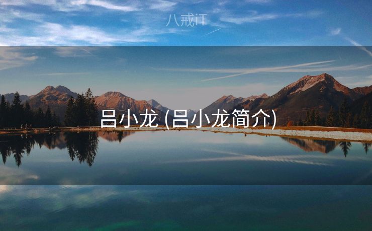 吕小龙 (吕小龙简介) 吕小龙 (吕小龙简介)