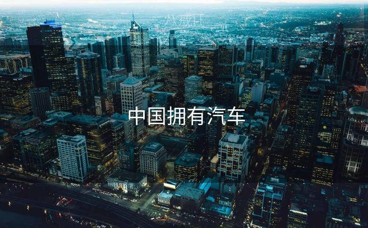  中国拥有汽车