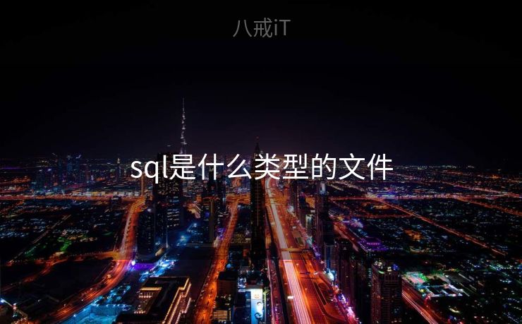 sql是什么类型的文件 sql是什么类型的文件