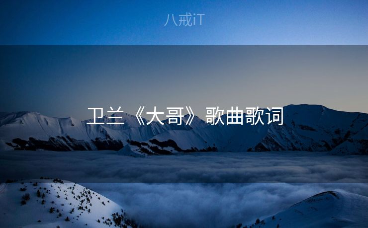 卫兰《大哥》歌曲歌词