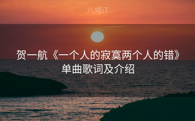 贺一航《一个人的寂寞两个人的错》单曲歌词及介绍 贺一航《一个人的寂寞两个人的错》单曲歌词及介绍