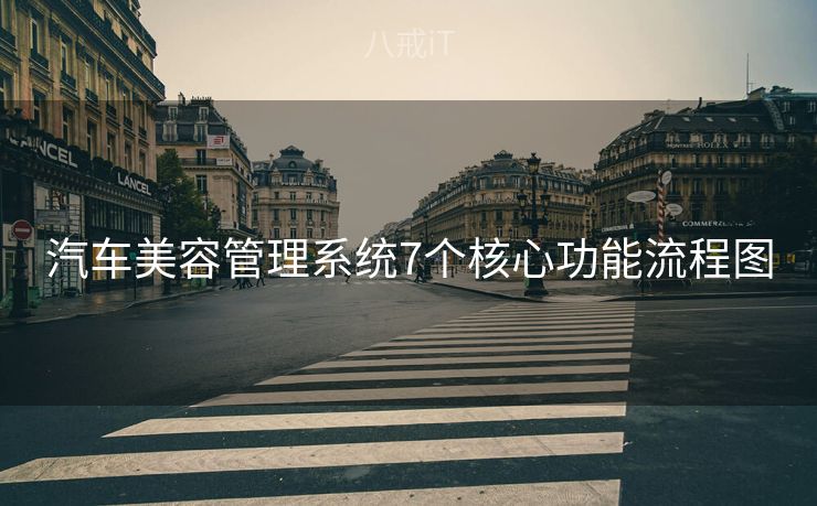 汽车美容管理系统7个核心功能流程图