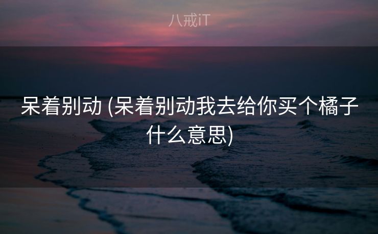 呆着别动 (呆着别动我去给你买个橘子什么意思) 呆着别动 (呆着别动我去给你买个橘子什么意思)