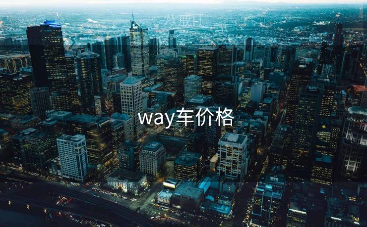  way车价格