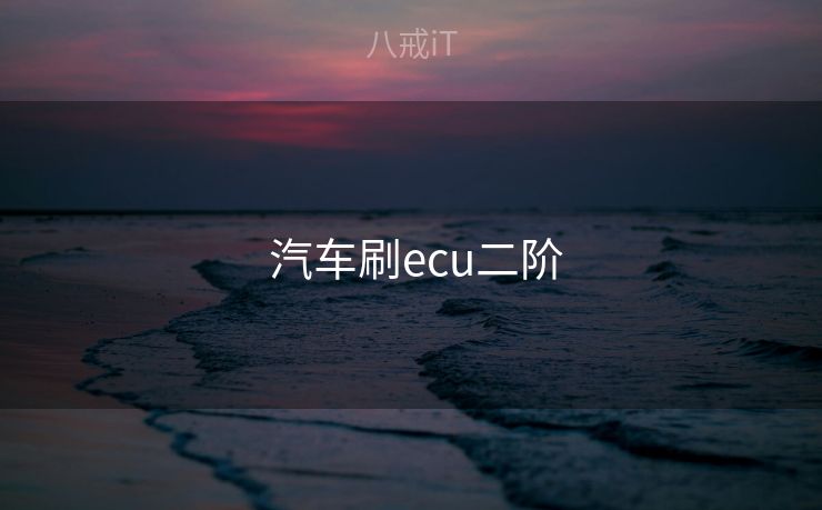  汽车刷ecu二阶