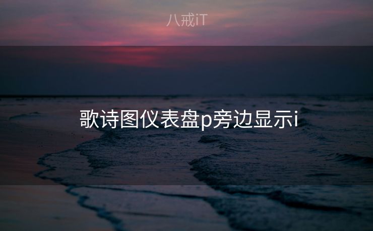  歌诗图仪表盘p旁边显示i