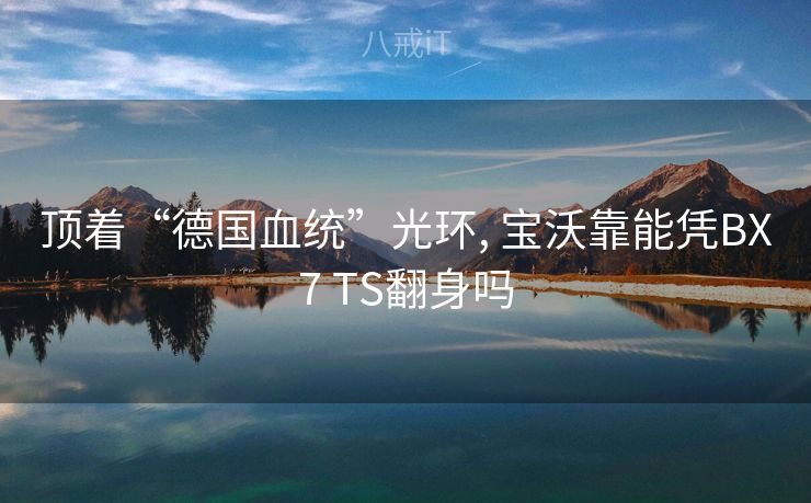 顶着“德国血统”光环, 宝沃靠能凭BX7 TS翻身吗