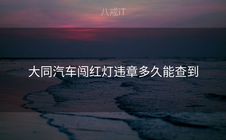 大同汽车闯红灯违章多久能查到 大同汽车闯红灯违章多久能查到