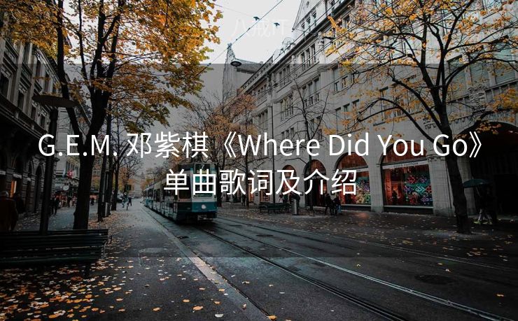 G.E.M. 邓紫棋《Where Did You Go》单曲歌词及介绍