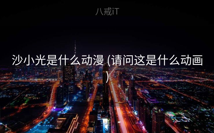 沙小光是什么动漫 (请问这是什么动画)