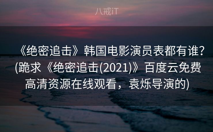 《绝密追击》韩国电影演员表都有谁？ (跪求《绝密追击(2021)》百度云免费高清资源在线观看，袁烁导演的)