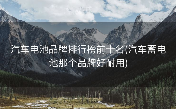 汽车电池品牌排行榜前十名(汽车蓄电池那个品牌好耐用)