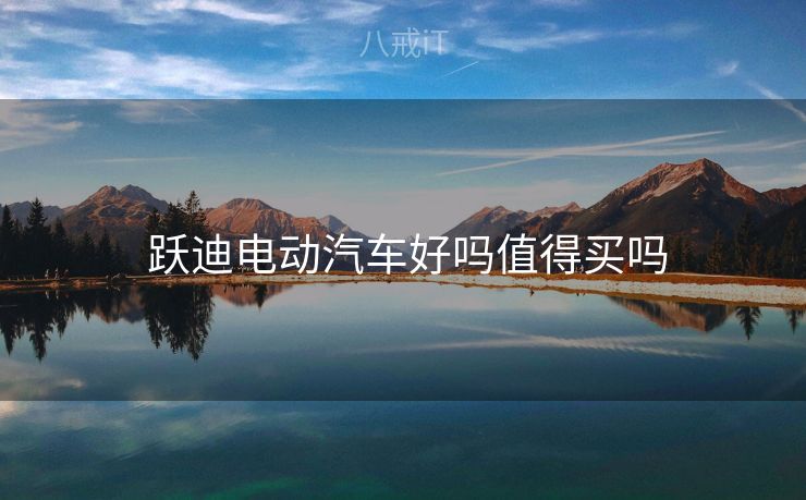  跃迪电动汽车好吗值得买吗