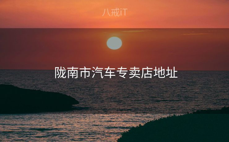  陇南市汽车专卖店地址