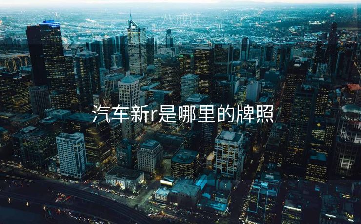  汽车新r是哪里的牌照