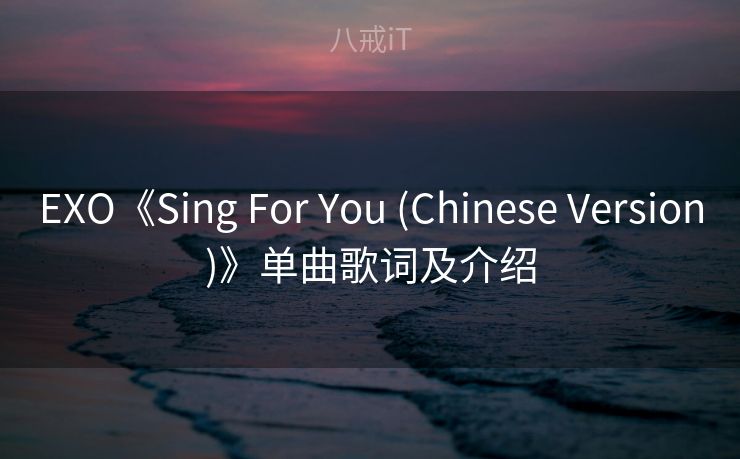 EXO《Sing For You (Chinese Version)》单曲歌词及介绍 EXO《Sing For You (Chinese Version)》单曲歌词及介绍