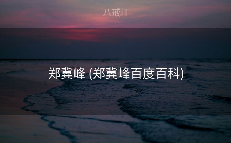 郑冀峰 (郑冀峰百度百科)