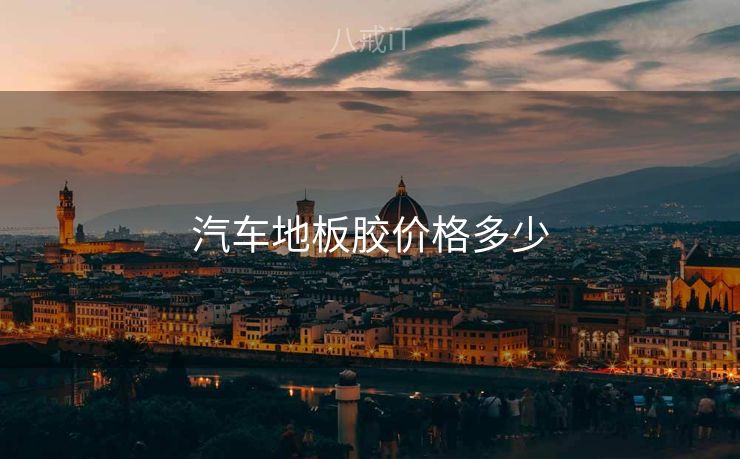 汽车地板胶价格多少
