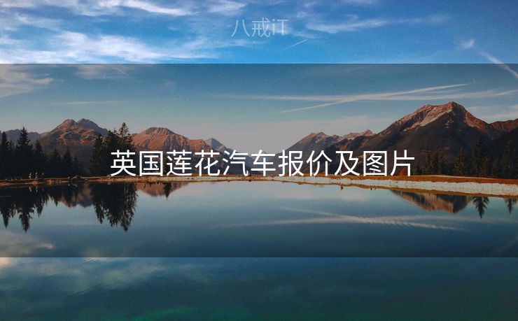 英国莲花汽车报价及图片 英国莲花汽车报价及图片