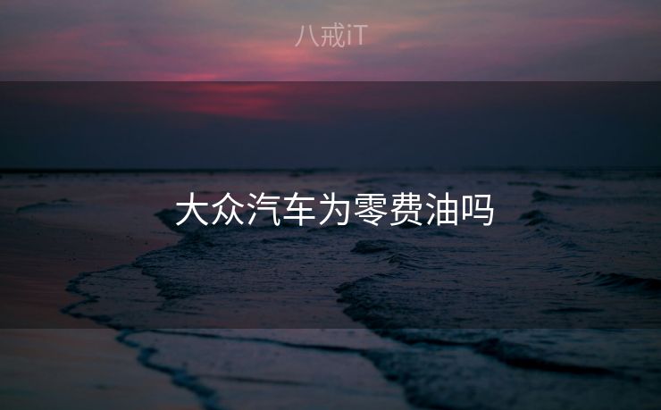  大众汽车为零费油吗