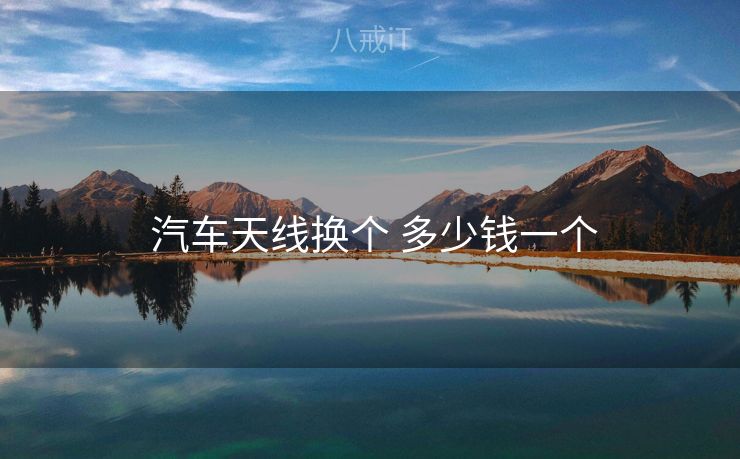  汽车天线换个 多少钱一个