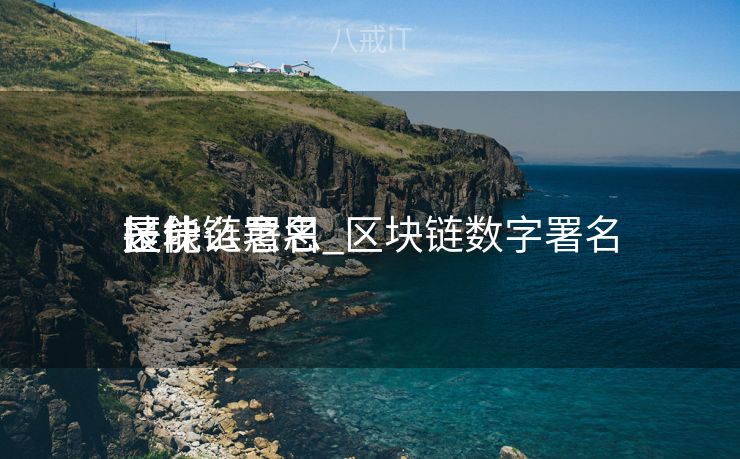 区块链署名
是什么意思_区块链数字署名
技能
区块链署名
是什么意思_区块链数字署名
技能