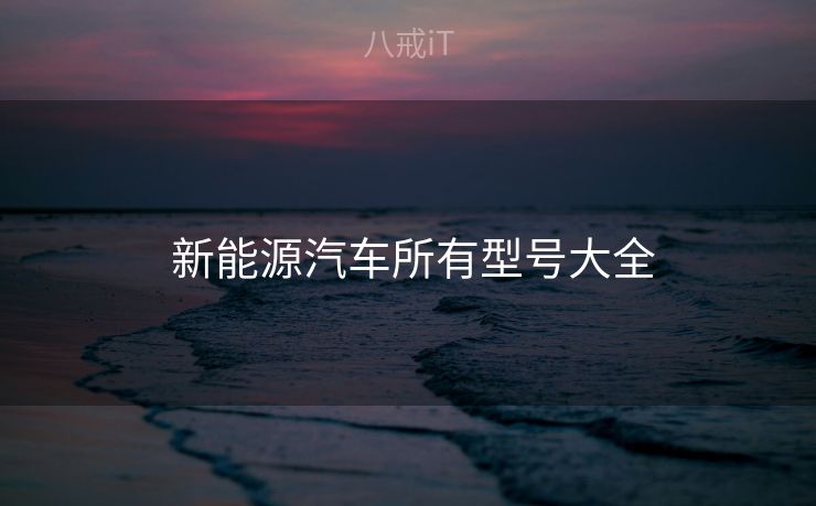  新能源汽车所有型号大全