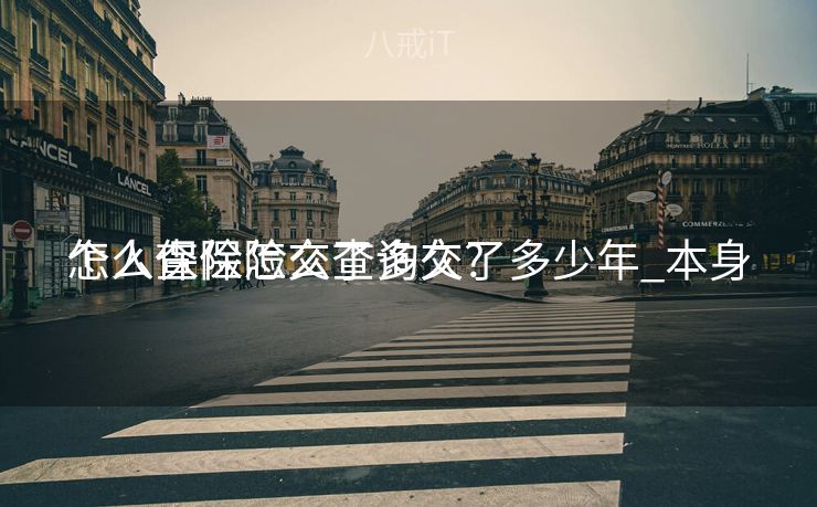 个人保险怎么查询交了多少年_本身
怎么查保险交了多久?