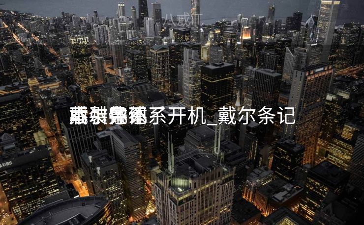 戴尔条记
本装体系
后引导不了开机_戴尔条记
本装完体系
不引导